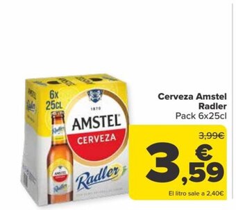 Carrefour Cerveza Amstel Radler oferta