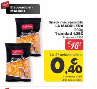 Carrefour Snack mix variadito LA MADRILEÑA oferta