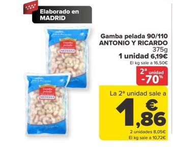 Carrefour Gamba pelada 90/110 ANTONIO Y RICARDO oferta