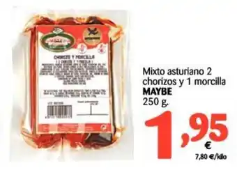 Alimerka Maybe Mixto asturiano 2 chorizos y 1 morcilla 250g oferta