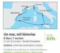Viajes El Corte Inglés Cruceros palma oferta