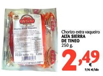 Alimerka Alta Sierra de Tineo Chorizo extra vaqueiro 250g oferta