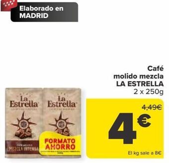 Carrefour Café molido mezcla la estrella oferta