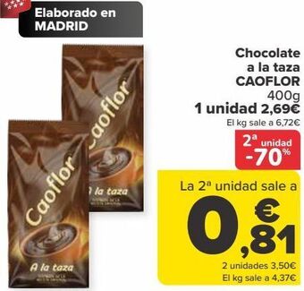 Carrefour Chocolate a la taza caoflor oferta
