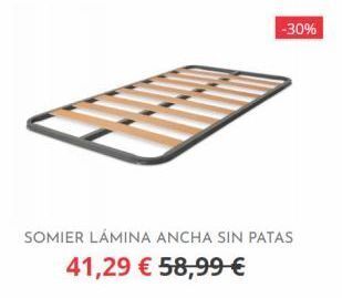 Hogarium -30% somier lámina ancha sin patas 41,29 € 58,99 € oferta