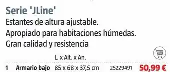Bauhaus Escobero pvc j-line 163,5x68x37,5cm oferta