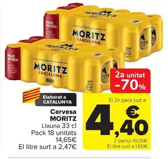 Carrefour Cervesa moritz oferta