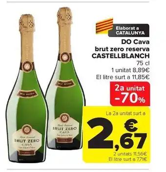 Carrefour Do cava brut zero reserva castellblanch oferta