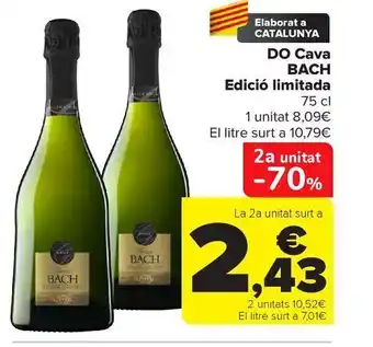 Carrefour Do cava bach edició limitada oferta