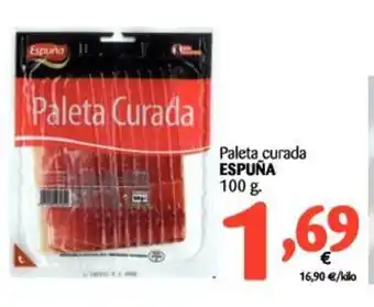 Alimerka Espuña Paleta curada 100g oferta