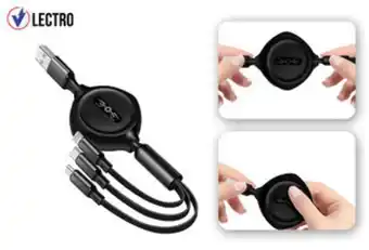 MeQuedoUno Cable de carga 3 en 1 oferta