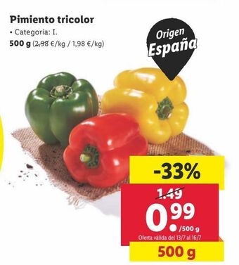 Lidl Pimientos oferta