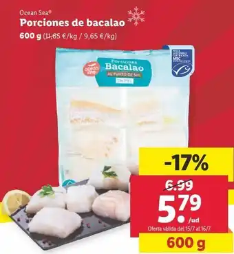 Lidl Bacalao ocean sea oferta