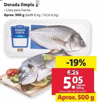 Lidl Dorada oferta
