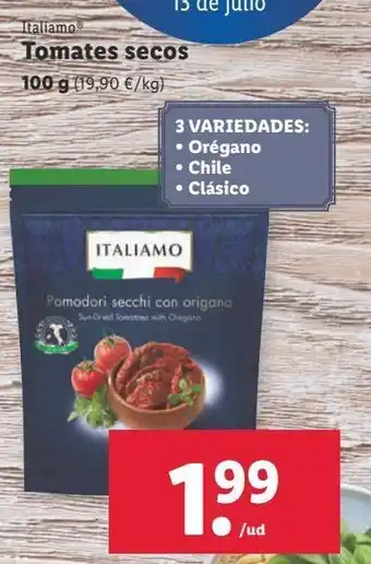 Lidl Tomate seco italiamo oferta