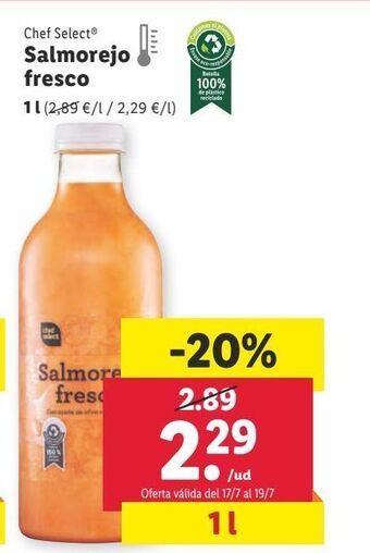 Lidl Salmorejo chef select oferta