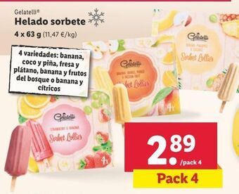 Lidl Helados gelatelli oferta