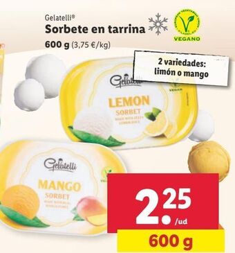 Lidl Sorbete gelatelli oferta