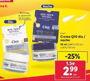 Lidl Crema de día cien oferta