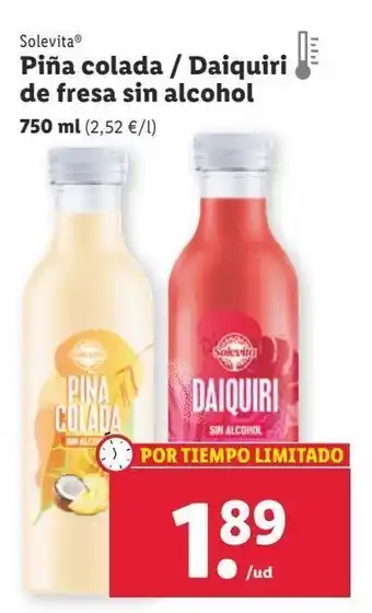 Lidl Piña colada solevita oferta