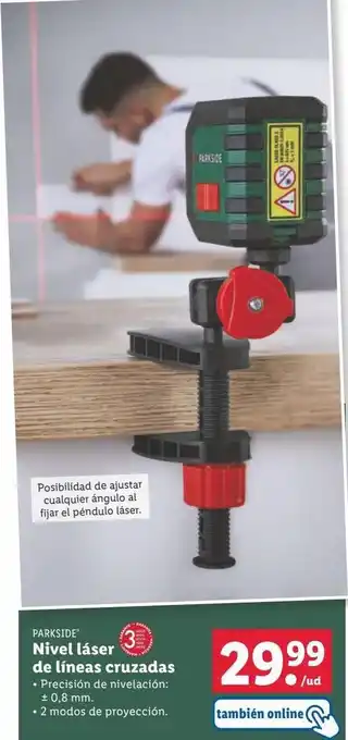 Lidl Nivel láser parkside oferta