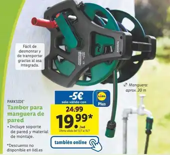 Lidl Manguera parkside oferta