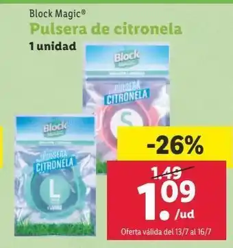 Lidl Pulsera antimosquitos oferta