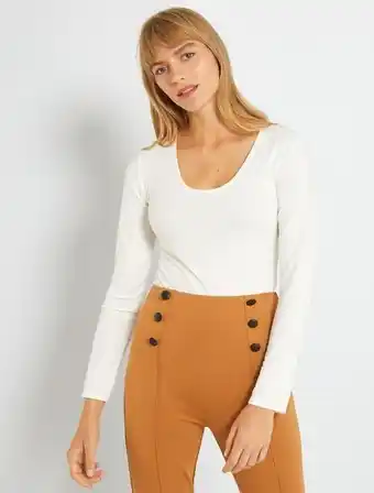 Kiabi Body de punto de canalé oferta