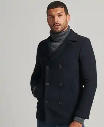 Superdry Chaquetón corto en mezcla de lana oferta