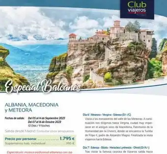 Viajes Azul Marino Macedonia oferta