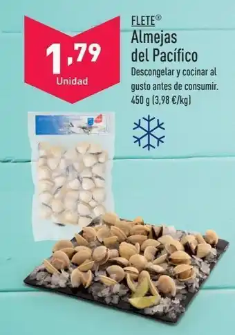 ALDI Almejas del pacífico flete oferta