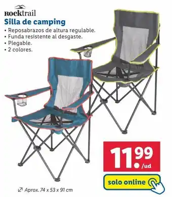 Lidl Silla de camping rocktrail oferta