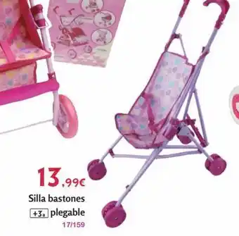 Josber Toys 13.99€ silla bastones +3. plegable 17/159 oferta