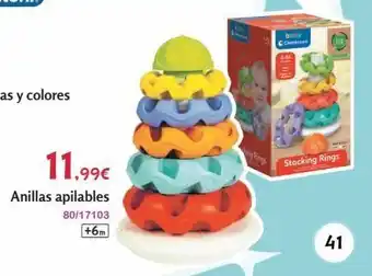 Josber Toys 11.99€ anillas apilables 80/17103 +6m 3 ing rings boby cemento (1 k www. stacking rings 41 oferta