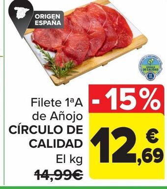 Carrefour Filete 1ªa de añojo circulo de calidad oferta