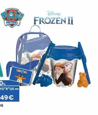 ToysRus Pack mochila y accesorios para la arena frozen oferta