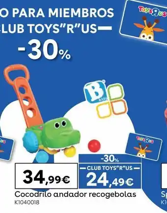 ToysRus Cocodrilo andador recogebolas oferta