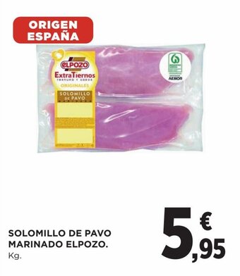 Hipercor SOLOMILLO DE PAVO MARINADO ELPOZO. oferta