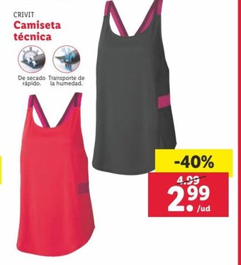 Lidl Camiseta técnica oferta