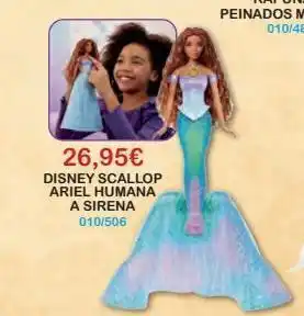 26,95€ disney scallop ariel humana a sirena 010/506