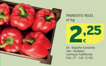 HiperDino PIMIENTO ROJO, el kg oferta