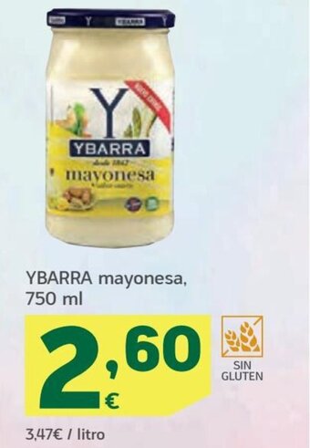 HiperDino YBARRA mayonesa, 750 ml oferta