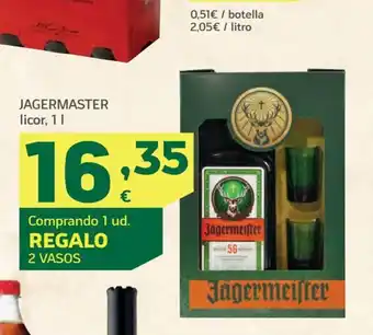 HiperDino JAGERMASTER licor, 11 oferta