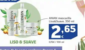HiperDino ANIAN mascarilla Liso&Suave, 350 ml oferta