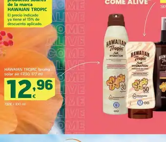 HiperDino HAWAIAN TROPIC bruma solar air FP30, 177 ml oferta