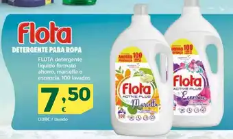 HiperDino DETERGENTE PARA ROPA FLOTA detergente líquido formato ahorro, marsella o escencia, 100 lavados oferta