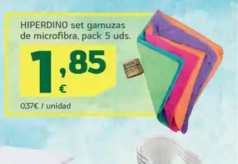 HiperDino HIPERDINO set gamuzas de microfibra, pack 5 uds. oferta