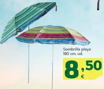 HiperDino Sombrilla playa 180 cm, ud. oferta