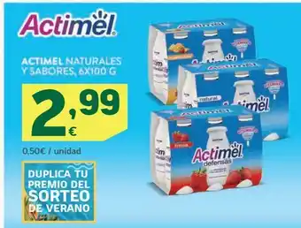 HiperDino Yogur líquido actimel oferta