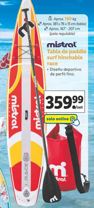Lidl Tabla de paddle surf hinchable oferta